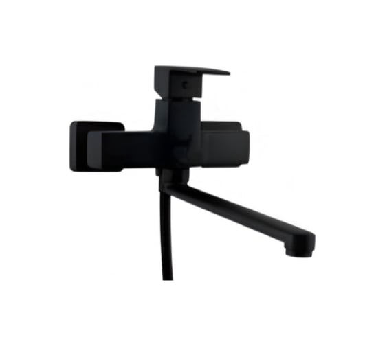 Смеситель черный для ванны с душем TSARSBERG длинный излив тип ГОСТ См-ВУОРНШлА TSB-33B-02 1