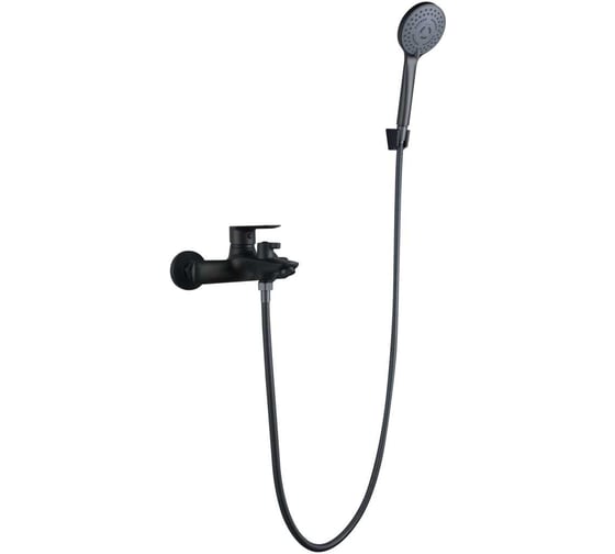 Смеситель для ванны TSARSBERG с душем, цвет серый графит См-ВОРНШлА TSB-24G-01 1