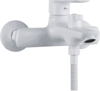 Смеситель белый для ванны с душем TSARSBERG тип ГОСТ См-ВОРНШлА TSB-25W-01