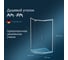 Душевое ограждение AM.PM Gem 5-corner Pivot 90x90, стекло прозрачное, профиль матовый хром W90G-405-090MT 2