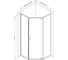 Душевое ограждение AM.PM Gem 5-corner Pivot 90x90, стекло прозрачное, профиль матовый хром W90G-405-090MT 10