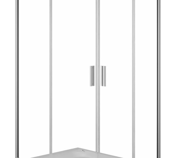 Душевое ограждение AM.PM Gem Twin Slide 120x80, профиль матовый хром, стекло прозрачное W90G-404-120280-MT