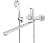 Смеситель для ванны Mix&Fix МИКС ЭНД ФИКС 3407 Сигма одноручный, L-излив 350мм, с аксес., (картридж d=35мм) тов-228258