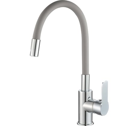 Смеситель для кухонной мойки RUSH Siple с гибким изливом SI7335-60Grey