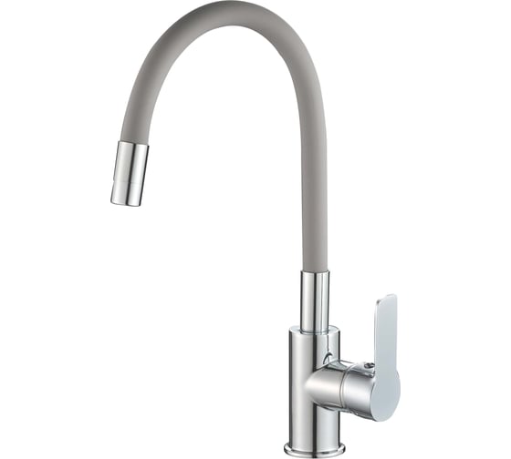 Смеситель для кухонной мойки RUSH Siple с гибким изливом SI7335-60Grey 1