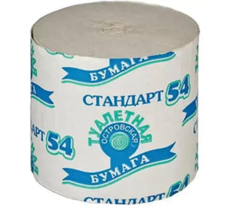 Бумага туалетная бытовая ОФИСМАГ 54 м, КОМПЛЕКТ 24 шт., ОСТРОВСКАЯ, без втулки (эконом), ш/к 90257 118737