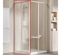 Душевая дверь раздвижная Ravak Supernova 90, профиль сатин 195, витраж стекло Grape (SRV2-S), для комплекта необходимо: SRV2-S + SRV2-S 14V70UO2ZG