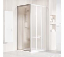 Душевая неподвижная стенка Ravak Supernova 75, профиль сатин 195, витраж стекло Grape (PSS) 940301O2ZG