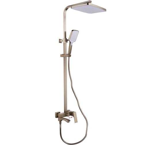 Стойка душевая FASHUN с поворотным изливом и ламинарным аэратором, хром, латунь, A2490-21 1