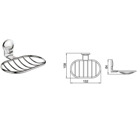 Мыльница Ledeme L30102-1 1