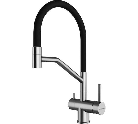 Смеситель для кухни Paulmark RUBERT, брашированная сталь Ru213175-BS 1