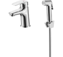 Смеситель для умывальника с гигиеническим душем Milardo хром глянцевый, серия Rora RORSB01M08