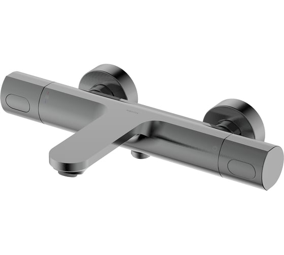 Термостатический смеситель для ванны Aquatek AQ1943BGM АЛЬФА оружейная сталь 00000147277 1