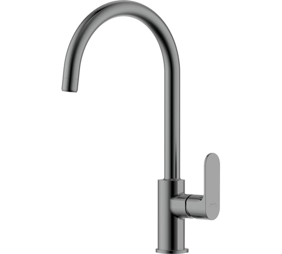 Смеситель для кухни (полукруглый излив) Aquatek AQ1982BGM АЛЬФА оружейная сталь 00000147301 1
