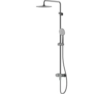 Душевая система (смеситель для душа) Aquatek AQ2860BGM НИКА 3 jet 250 мм, оружейная сталь  00000143167