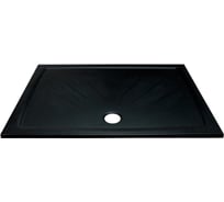 Поддон из литого мрамора Ravak Gigant Pro 120x90, цвет черный матовый XA03G701010BM