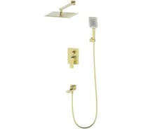 Душевой комплект с внутренней частью OLIVEEKA D, золото матовое OL-939003-BG