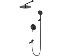 Душевой комплект с внутренней частью OLIVEEKA Y, черный матовый OL-939017-MB