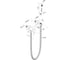Смеситель с гигиеническим душем на эксцентриках Milardo хром глянцевый, Тайди (Tidy) TIDSB15M08 3