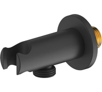 Выход для шланга с держателем для лейки Milardo черный матовый, Dale DALBL00M62