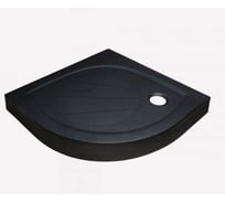 Поддон Ravak четверть круга Elipso Pro 90 из литого мрамора, цвет черный матовый XA237701010BM