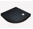 Поддон Ravak четверть круга Elipso Pro 90 из литого мрамора, цвет черный матовый XA237701010BM 1
