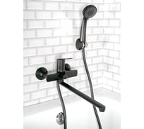 Смеситель для ванны с прямым плоским изливом POTATO P22167-6