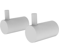 Комплект одинарных крючков IDDIS Petite сплав металлов, белый матовый PET2WT2i41