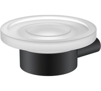 Мыльница IDDIS Petite нержавеющая сталь, черный матовый PETBLSGi42