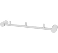 Планка на 3 крючка IDDIS Petite нержавеющая сталь, белый матовый PETWTS3i41