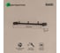 Планка на 3 крючка IDDIS нержавеющая сталь, Петит (Petite), черный матовый PETBLS3i41 2