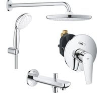 Душевая система Grohe BauEdge со смесителем для ванны, хром 1000190