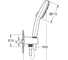 Душевой набор Grohe Tempesta Cube 110, 3 режима, 1500 мм, 7,4 л/мин, черный матовый 269102433 4