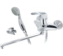 Смеситель для ванны ООО ПКФ Сварком однорычажный, излив 30см серебро (уп/1шт) СанТех s007454