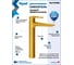Смеситель для раковины высокий золото Kati Teymi T10281 ЦБ-00297800 7