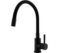Смеситель для кухни из нержавеющей стали с гибким изливом Wesnaart черный, EKO EKO05-140Black