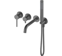 Смеситель для ванны OLIVEEKA скрытого монтажа с внутренней частью Y оружейный металл OL-889017-BGM