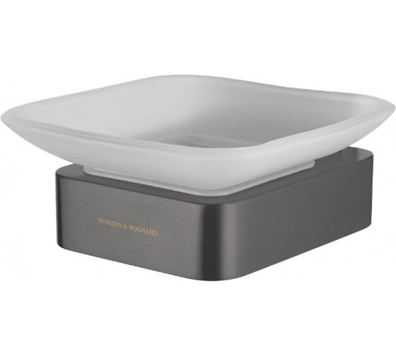 Мыльница с держателем Wonzon & Woghand LOTTE, Темный графит WW-8322-BGM 1