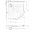 Акриловый поддон BelBagno TRAY-BB-R-85-550-15-W 4