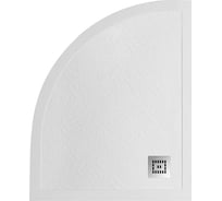 Душевой поддон BelBagno из искусственного мрамора в комплекте с сифоном UNO TRAY-MR-UNO-RH-120/80-550-35-W-R-CR