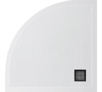 Душевой поддон BelBagno из искусственного мрамора в комплекте с сифоном UNO TRAY-MR-UNO-R-90-550-35-W-NO