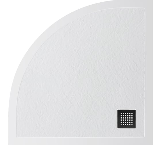 Душевой поддон BelBagno из искусственного мрамора в комплекте с сифоном UNO TRAY-MR-UNO-R-90-550-35-W-NO