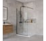 Душевая перегородка BelBagno KRAFT-L-1-100-C-NERO 1