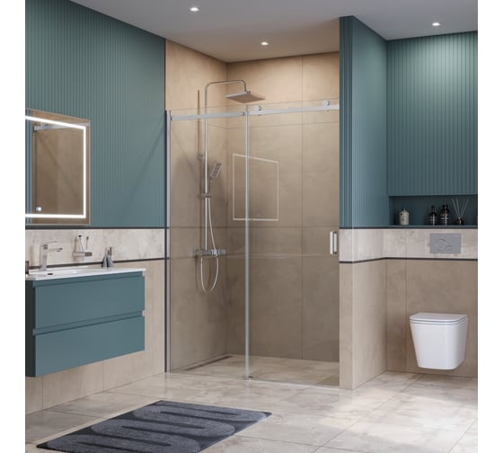 Душевая дверь BelBagno SOFT_CLOSE-2-BF-1-140-C-Cr