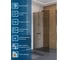 Душевая перегородка BelBagno UNO-L-1-TB-100-BR-Cr 4