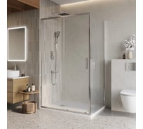 Душевой уголок BelBagno LUCE-AH-1-110/80-C-Cr