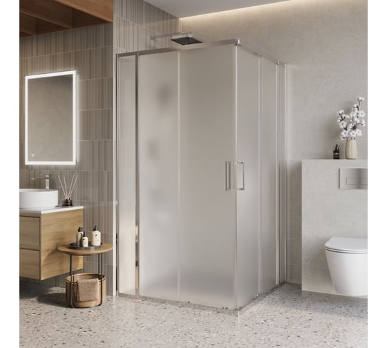 Душевой уголок BelBagno LUCE-A-22-90+20-P-Cr