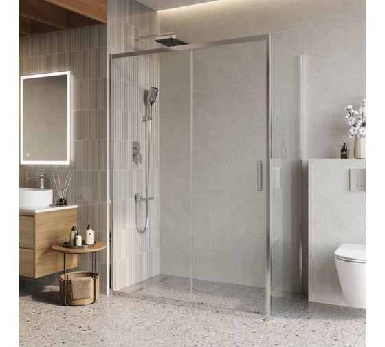 Душевой уголок BelBagno LUCE-AH-1-140/80-C-Cr
