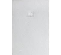 Душевой поддон из искусственного мрамора BelBagno в комплекте с сифоном UNO TRAY-MR-UNO-AH-120/90-35-W-BO