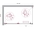 Душевой уголок BelBagno LUCE-AH-1-130/80-C-Cr 4
